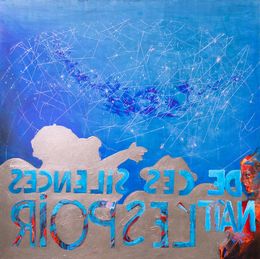 Peinture, Oh! ciel - série science et constellation, Danielle Lamaison