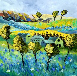 Painting, My beautiful countryside, Pol Ledent