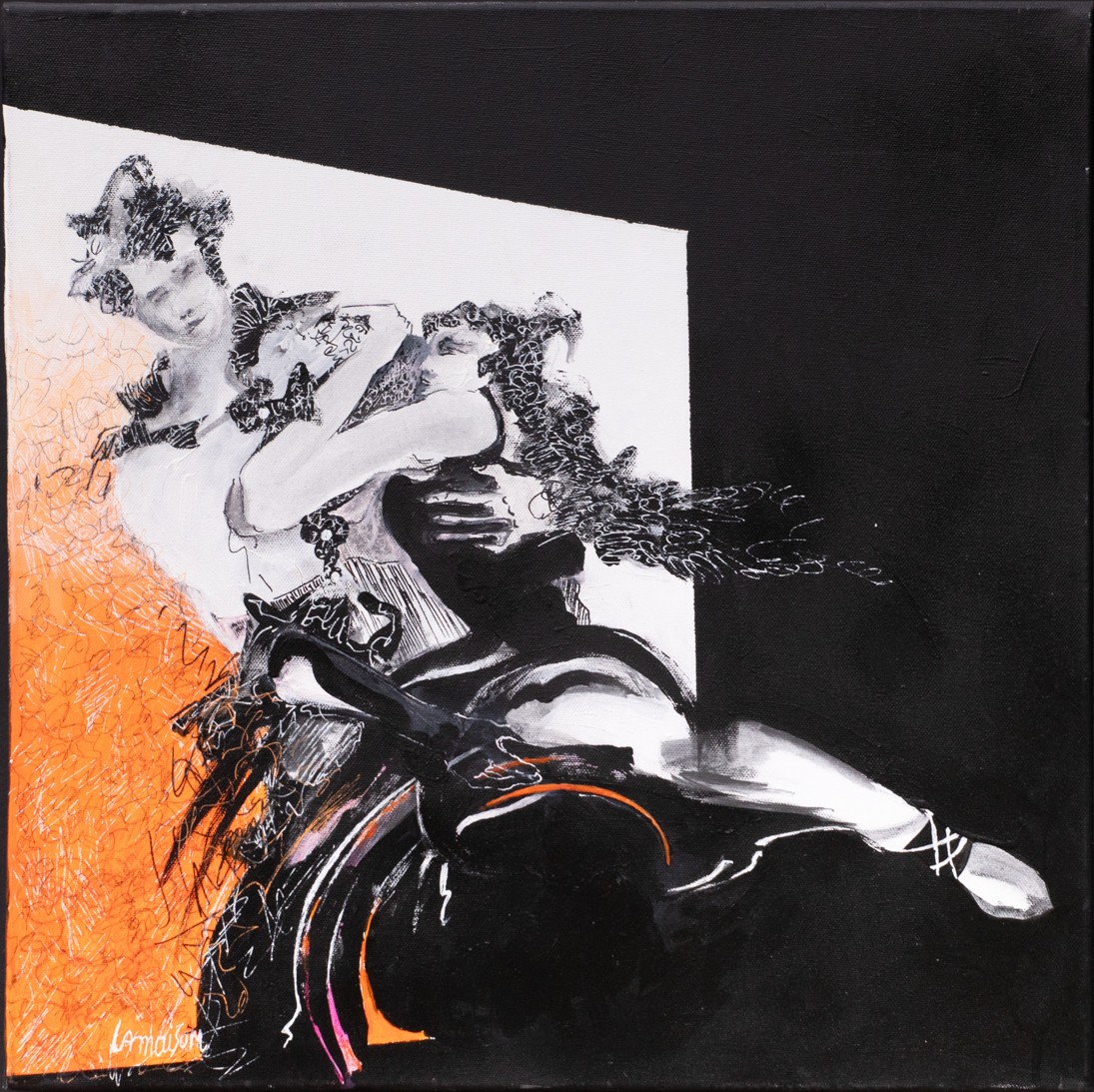 Danielle Lamaison, Tango - Femme et Homme qui dansent Danielle Lamaison, Tango - Femme et Homme qui dansent