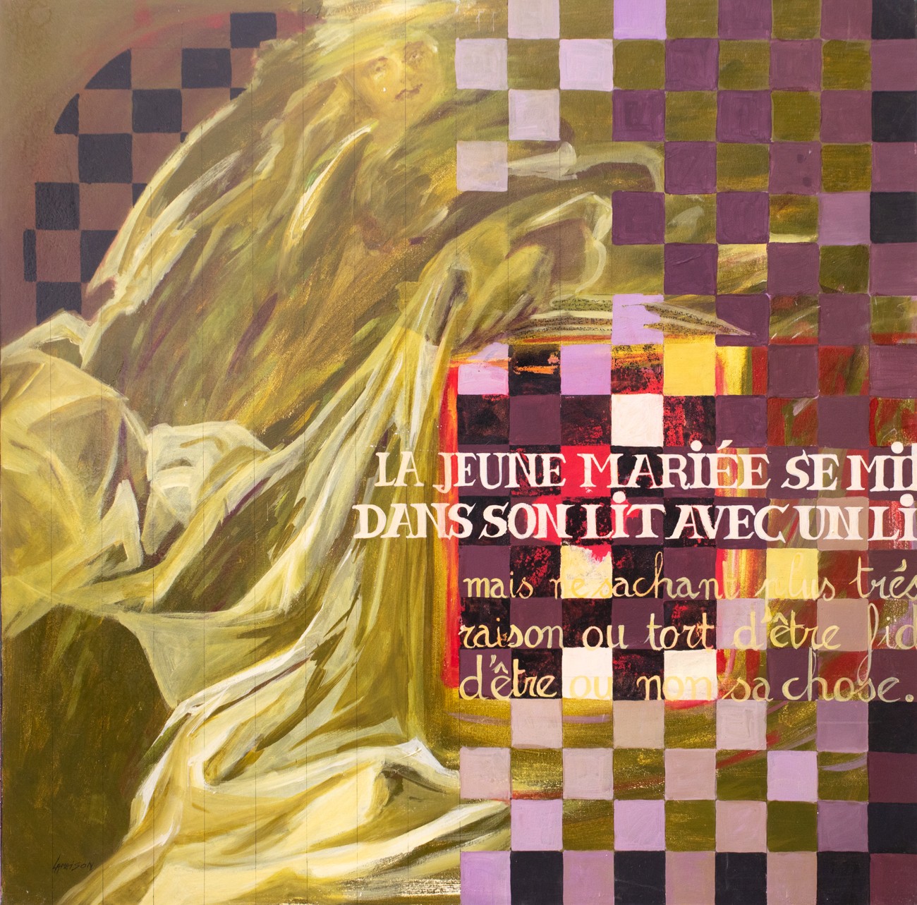 Danielle Lamaison, La mariée se met au lit - Portrait de femme Danielle Lamaison, La mariée se met au lit - Portrait de femme