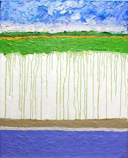 Peinture, Green Rivulets, Norman Lerner