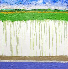 Painting, Green Rivulets, Norman Lerner