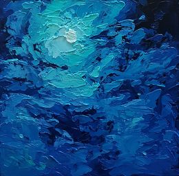 Painting, Night Sky, Olga Mihailicenko