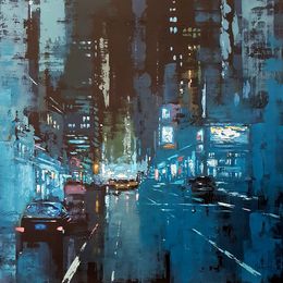 Gemälde, Neon City, Olga Mihailicenko