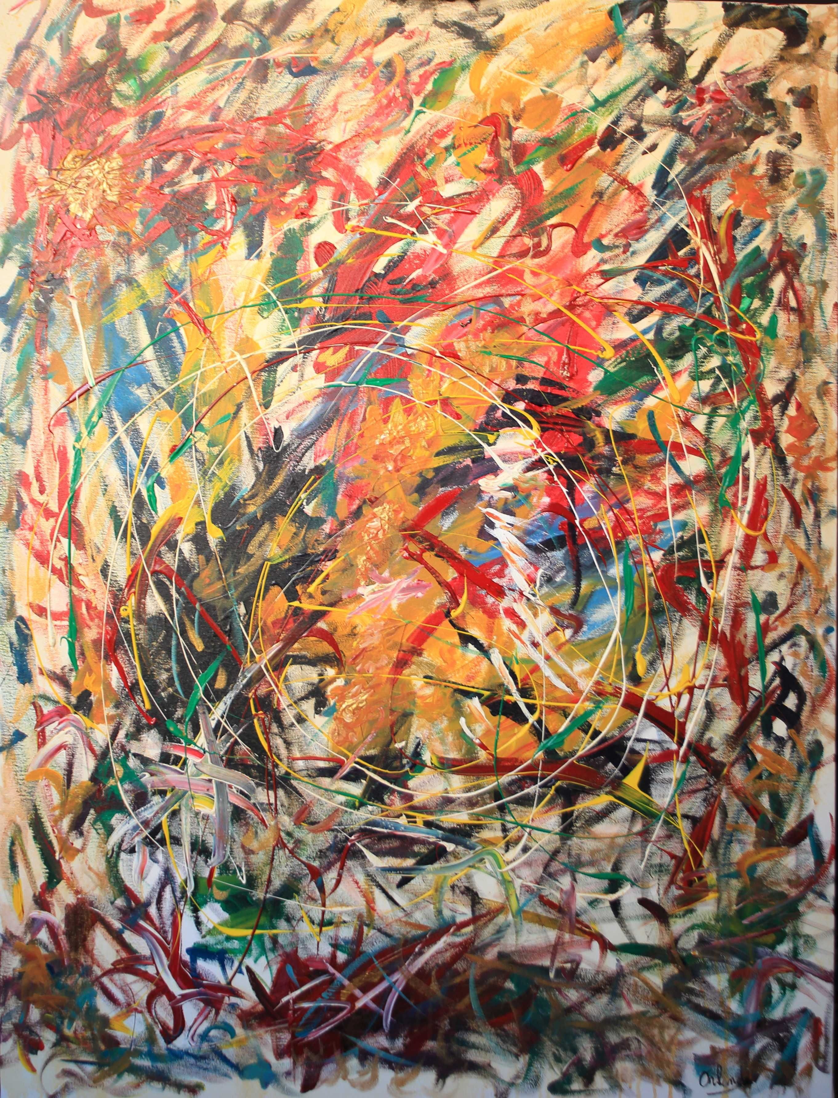 Orlando Marin, Galaxy, Painting, Acrylic on Canvas Orlando Marin, Galaxy, Painting, Acrylic on Canvas