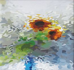 Painting, The turning sun, Paolo Scaglioni