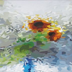 Painting, The turning sun, Paolo Scaglioni