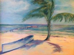 Painting, Coming Ashore, Patrice Burkhardt