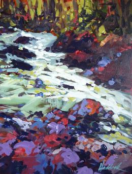 Painting, Rushing Waters,, Perry Haddock