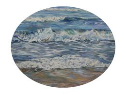 Gemälde, Sea shells on the sea shore, Peter Goodhall
