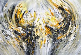 Painting, Elegance Yellow Anthracite XL 1, Peter Nottrott