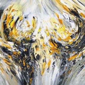 Painting, Elegance Yellow Anthracite XL 1, Peter Nottrott