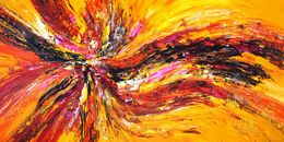 Painting, Yellow Red Abstraction XXL 4,, Peter Nottrott