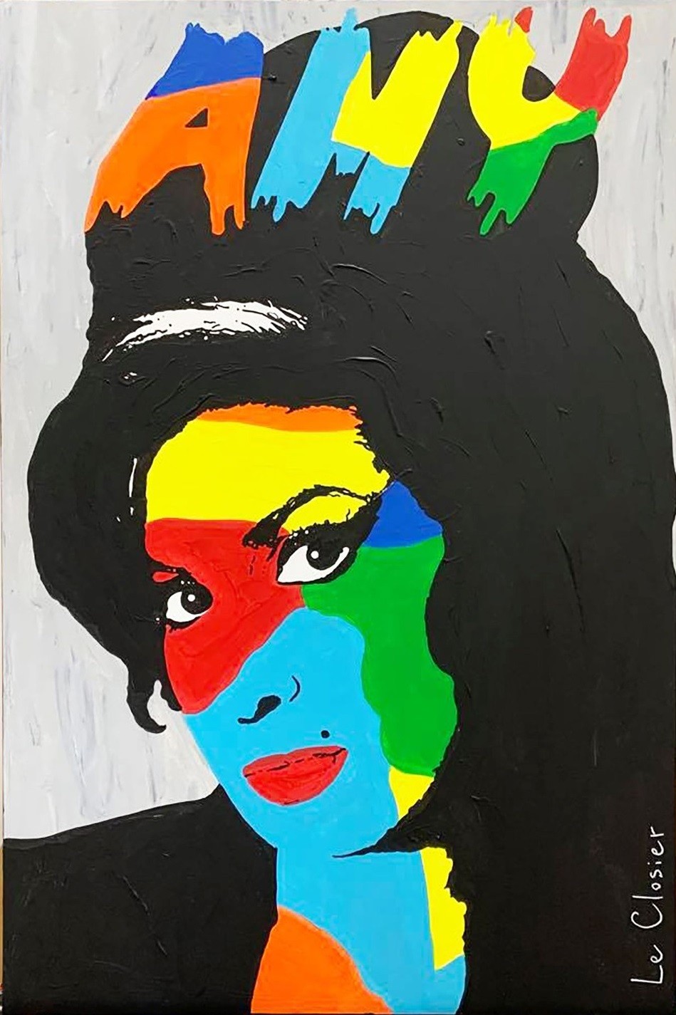 Le Closier, AMY (BLUE), Painting, Acrylic on Canvas Le Closier, AMY (BLUE), Painting, Acrylic on Canvas
