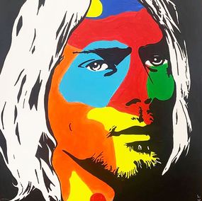 Painting, Kurt Cobain,, Le Closier