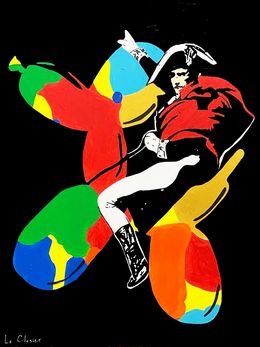 Painting, Napoleon on balloon dog, Le Closier