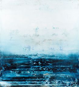 Painting, Blue abstract painting SL433, Radek Smach