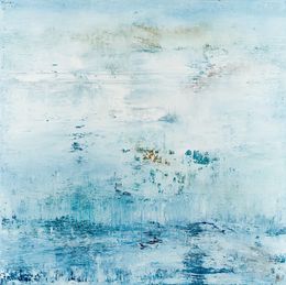Gemälde, Blue abstract painting BC458, Radek Smach