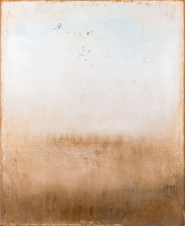 Painting, Beige abstract painting SK431, Radek Smach
