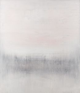 Painting, Grey abstract painting WK522, Radek Smach