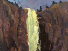 Painting, Yosemite falls, Ramya Sarvesh