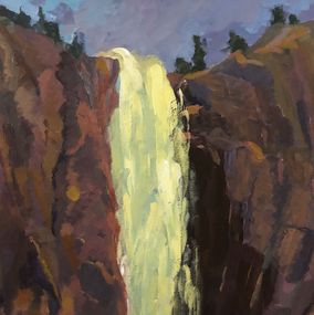 Painting, Yosemite falls, Ramya Sarvesh
