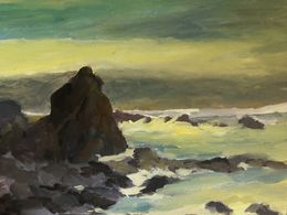 Painting, A day at Muir Beach, Ramya Sarvesh
