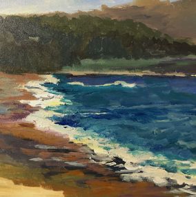 Painting, Carmel state beach, Ramya Sarvesh