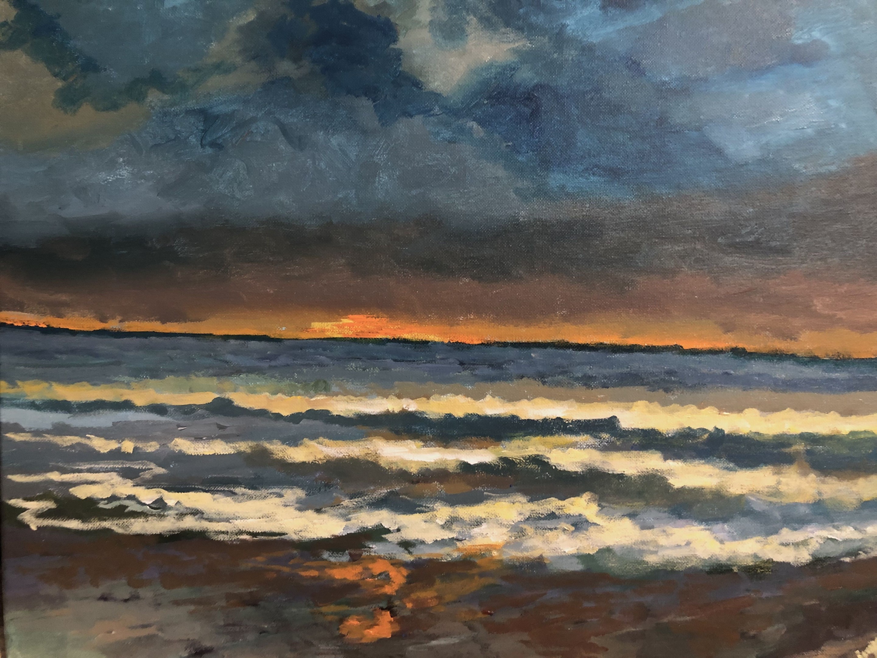 Ramya Sarvesh, Dancing of the waves at sunset Ramya Sarvesh, Dancing of the waves at sunset
