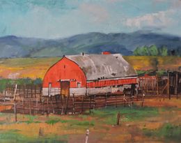 Painting, The Barn, Richard Szkutnik