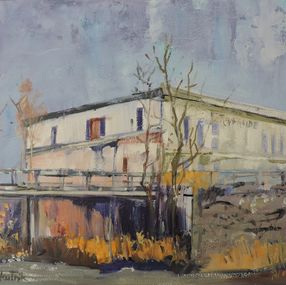 Painting, River Side, Richard Szkutnik