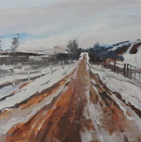 Peinture, Winter Road, Richard Szkutnik