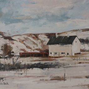 Painting, One Winter Day, Richard Szkutnik