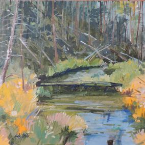 Painting, Forest Life, Richard Szkutnik
