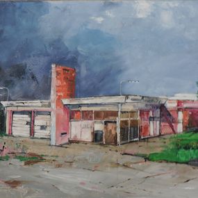 Painting, Ghost Station, Richard Szkutnik