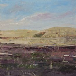 Painting, Winter Fields, Richard Szkutnik