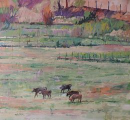 Painting, Pasture, Richard Szkutnik