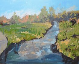 Painting, Dry Creek Summer, Richard Szkutnik
