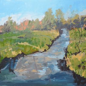 Painting, Dry Creek Summer, Richard Szkutnik