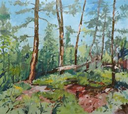 Painting, Summer Forest, Richard Szkutnik