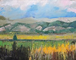 Gemälde, Yellow Field, Richard Szkutnik
