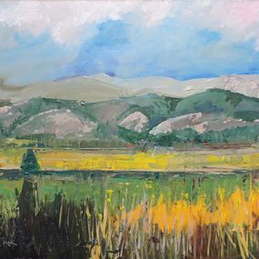 Painting, Yellow Field, Richard Szkutnik