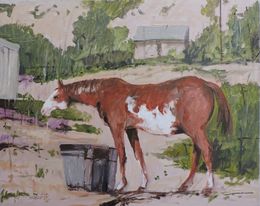Painting, Horse Sketch #4, Richard Szkutnik