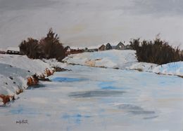 Painting, Cold Day, Richard Szkutnik