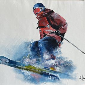 Painting, Skier, Rinalds Vanadzins