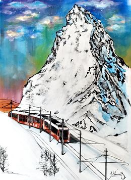 Painting, Train, Rinalds Vanadzins