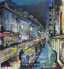 Painting, Night Walk, Rinalds Vanadzins