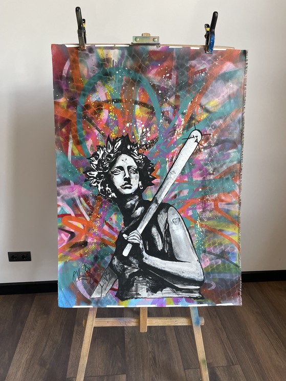 Rinalds Vanadzins, Aphrodite, Painting on canvas