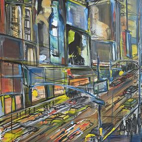 Painting, Cityscape,, Rinalds Vanadzins