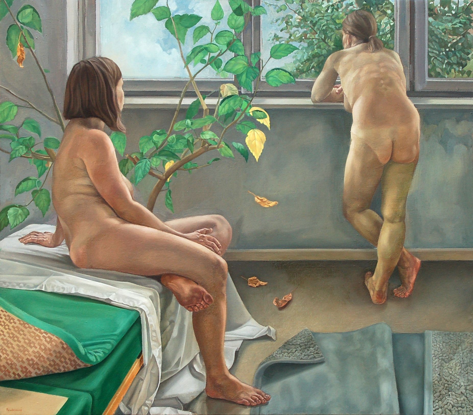 Roman Rembovsky, In from on the window, Roman Rembovsky, In from on the window,